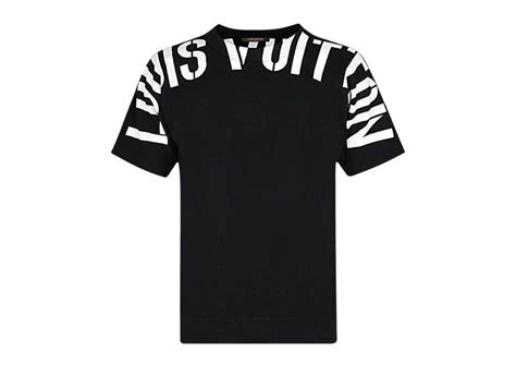 louis vuitton frgmt t shirt black|Graphic Embellished Cotton T.